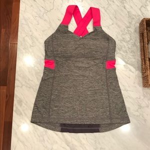 Lululemon Senorita Pink Push UR Limits Tank, 6